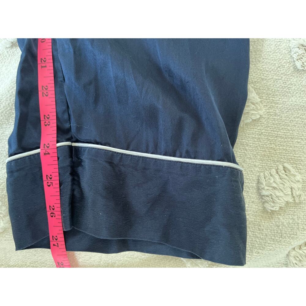 LILYSILK Chic Trimmed Mulberry Silk Pajamas Set Quiet Luxury Old Money Lounge S - Picture 8 of 15